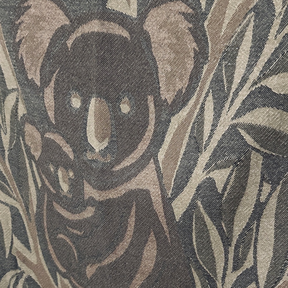 Aussie Gum Tree Koalas Loom Weave Heritage 100% Cotton Blanket Artisan NEW